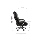 Кресло Chairman 405 черный, экокожа, 120 кг, механизм качания