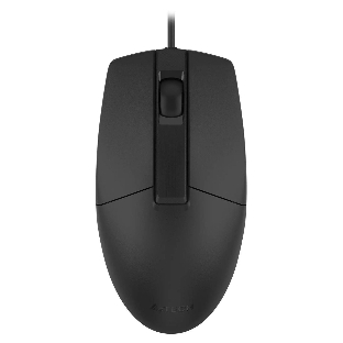 Мышь проводная A4Tech OP-330S черный, 1200 dpi, USB, кнопки - 3