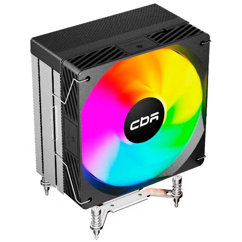 Кулер для процессора CBR CBR-CC-3190-RGB-PWM Al+Cu, 3 heat pipes, Socket 775/1366/1155/1156/1150/1151/1200/1700/AM2/АМ2+/АМ3/AM3+/FM1/FM2/AM4/AM5, TDP 190W, 120mm Fan, 2300RPM, HB, RGB, PWM, 36db