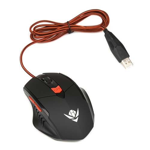 Мышь проводная Dialog MOG-11U Nakatomi Gaming - 6 кнопок + ролик, USB,черная