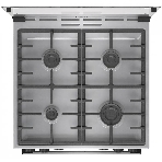 Плита комбинированная Gorenje GKS6C72XF серебристый, конфорок 4 газовых, духовка 71 л, 60 см x 85 см x 60 см