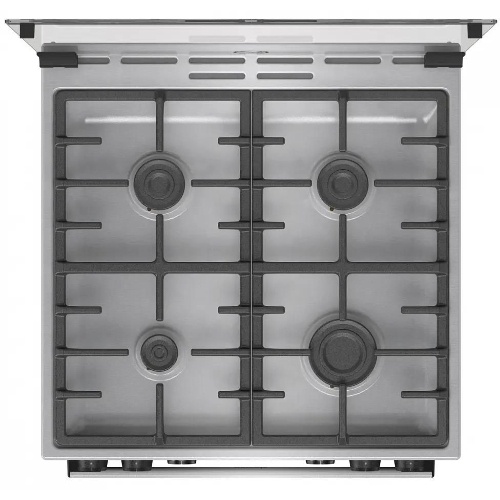 Плита комбинированная Gorenje GKS6C72XF серебристый, конфорок 4 газовых, духовка 71 л, 60 см x 85 см x 60 см