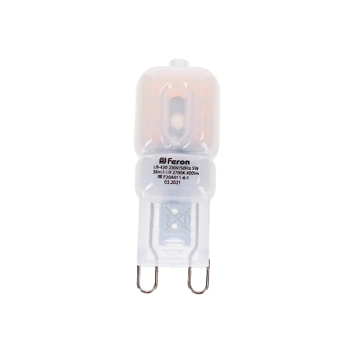 Лампа светодиодная Feron LB-430 5W 230V G9 2700K
