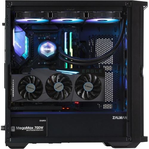 Компьютерный корпус ZALMAN Z10 PLUS, ATX, черный, WINDOW, 2x3.5