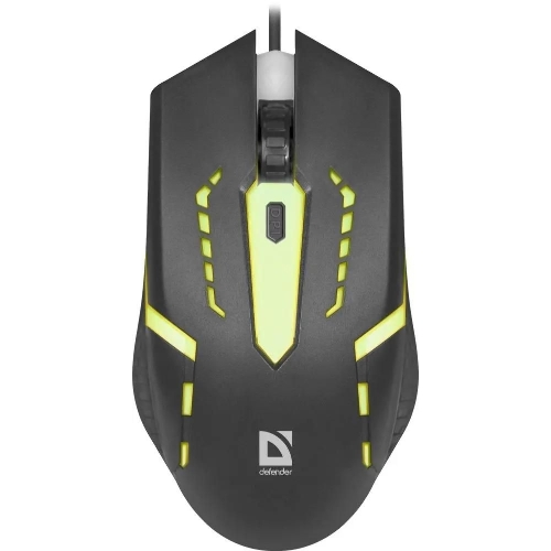 Мышь проводная Defender Hit MB-601 черный, 1200 dpi, USB, кнопки - 4