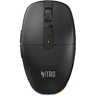 Мышь беспроводная Acer Nitro OMR400 черный, 3200 dpi, радиоканал, Bluetooth, USB, кнопки - 6