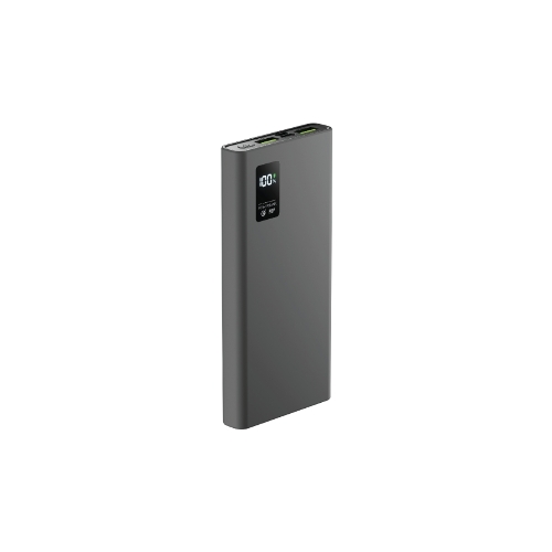 Портативный аккумулятор OLMIO QR-10, 10000mAh, 22.5W, QuickCharge3.0/PowerDelivery, LCD, серый