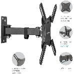 Кронштейн для телевизора Kromax CORBEL-4 черный, 15