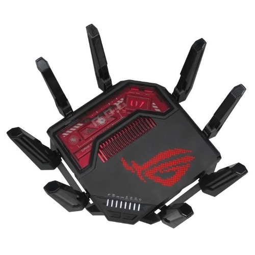 Маршрутизатор ASUS GT-BE19000, черный/красный, 90IG0850-MO9A0V