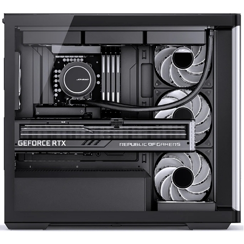Корпус без блока питания Корпус JONSBO D300 Black MATX без БП, боковая панель из закаленного стекла, mini-ITX, micro-ATX, черный
