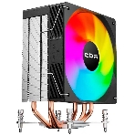 Кулер для процессора CBR CBR-CC-3190-RGB-PWM Al+Cu, 3 heat pipes, Socket 775/1366/1155/1156/1150/1151/1200/1700/AM2/АМ2+/АМ3/AM3+/FM1/FM2/AM4/AM5, TDP 190W, 120mm Fan, 2300RPM, HB, RGB, PWM, 36db