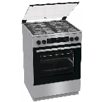 Плита комбинированная Gorenje GKS6C72XF серебристый, конфорок 4 газовых, духовка 71 л, 60 см x 85 см x 60 см