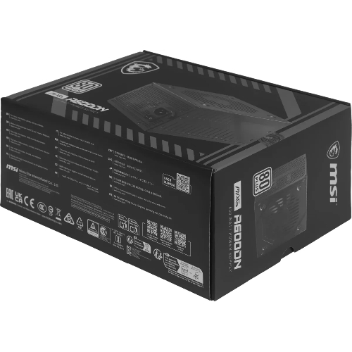 Блок питания MSI MAG A600DN (306-7ZP6B11-809), 600 Вт, 80 PLUS WHITE, 120 мм, черный