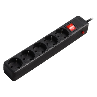 Сетевой фильтр Smartbuy (SBSP-5-50-K) 5 гн х 5,0 м черный