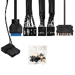 Компьютерный корпус Miditower ExeGate EVO-9211-700NPX (ATX, БП 700NPX с вент. 12см, с окном, 2хUSB+1хUSB3.0, HD аудио, черный, 1 вент. с RGb подсветкой)