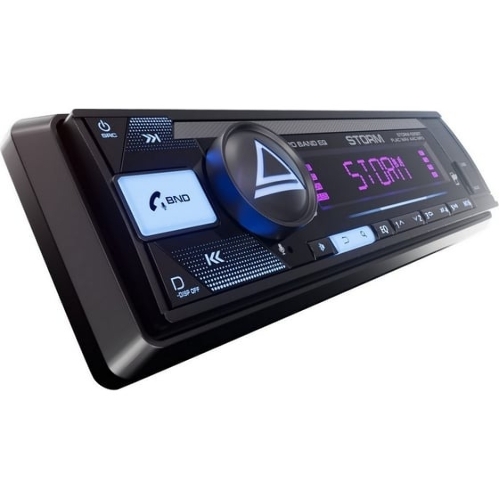 Автомагнитола AURA STORM-525BT, 1 DIN, Bluetooth, USB Type-A, AUX, пульт ДУ