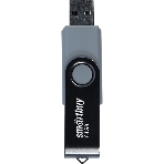 Флешка USB Smartbuy Twist black (SB064GB2TWK), 64Gb, USB 2.0, R/W 20/10, черный