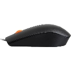 Мышь проводная Lenovo 300 черный, 1600 dpi, USB, кнопки - 3