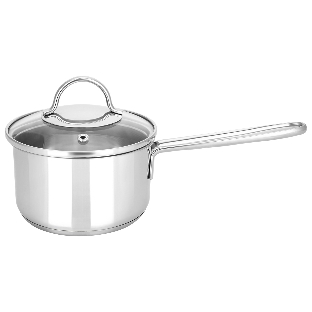 Ковш APPETITE SH05253 pretty 1,5 лиз нерж. стали. Объем 1,5л, размеры: 16х7,5 см, стекл. крышка, прутковая ручка,подар.коробка