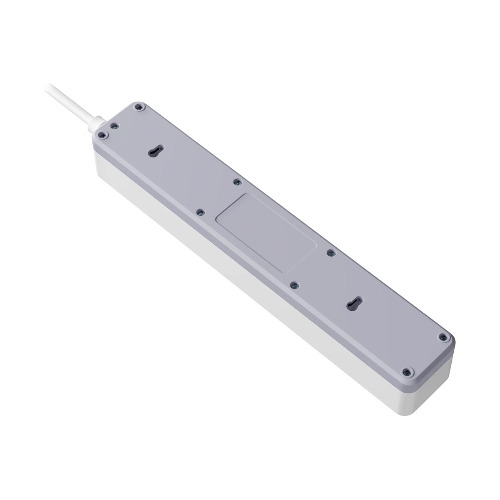 Удлинитель с сетевым фильтром Defender DFS 143, белый, 4розетки, USB+TypeC, 3 м.