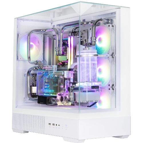 Компьютерный корпус ZALMAN P40 Prism Plus, ATX, белый, WINDOW, 3xCombo (3.5'' or 2.5