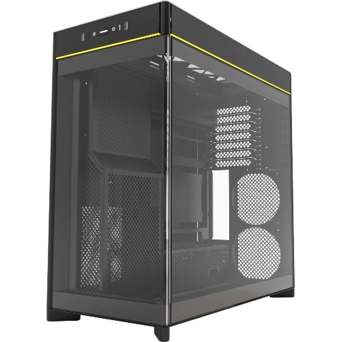 Компьютерный корпус Montech HS02 черный без БП ATX 4x140мм 2xUSB 3.0 1xUSB3.1 audio bott PSU