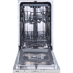 Посудомоечная машина встраиваемая Gorenje GV520D17S, загрузка 10 комплектов, стандартный мотор, регулировка верхней корзины по высоте, 3 корзины, кнопочное управление, звуковой сигнал завершения цикла, автооткрывание дверцы, половинная загрузка, полный AquaStop, энергоэффективность А+++, уровень шума 47 дБ, белый