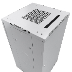 Шкаф телекоммуникационный напольный Cabeus SH-05C-12U60/80 серый, IP20, 12U, 730х600х800 мм (ВхШхГ), дверь: стекло, разборный