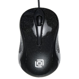 Мышь проводная Oklick 385M черный, 1000 dpi, USB, кнопки - 3