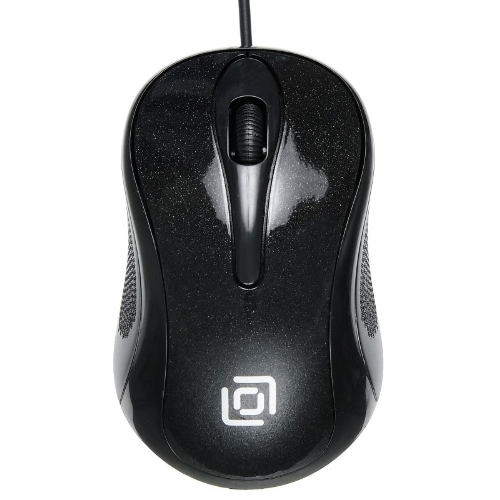 Мышь проводная Oklick 385M черный, 1000 dpi, USB, кнопки - 3