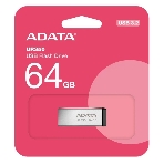 Флешка USB ADATA UR350 (UR350-128G-RSR/BK), 128Gb, USB 3.2, R/W 100/15, серебристый/черный