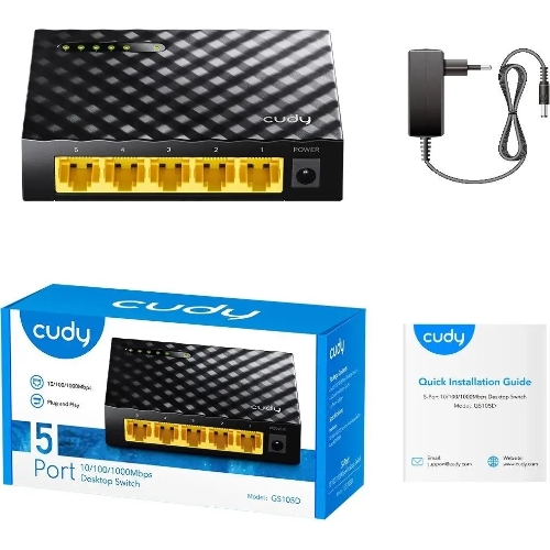 Коммутатор Cudy GS105D, 5×1 Гбит/с