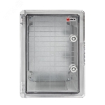 Бокс пластиковый с монтажной платой прозрачная дверь EKF PROxima PBT65MP003 400х300х170 мм IP65