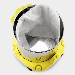 Строительный пылесос Karcher WD 2 Plus S V-15/4/18 желтый, 1000 Вт, уборка сухая/сбор воды, пылесборник мешок/контейнер, 15 л
