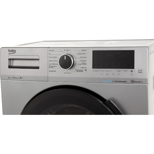 Стиральная машина Beko WSPE6H616S серебристый, загрузка фронтальная 6,5 кг, 1200 об/мин., класс: А++