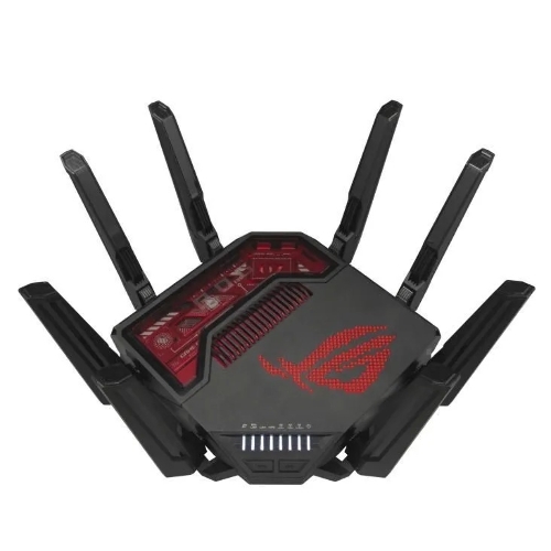 Маршрутизатор ASUS GT-BE19000, черный/красный, 90IG0850-MO9A0V