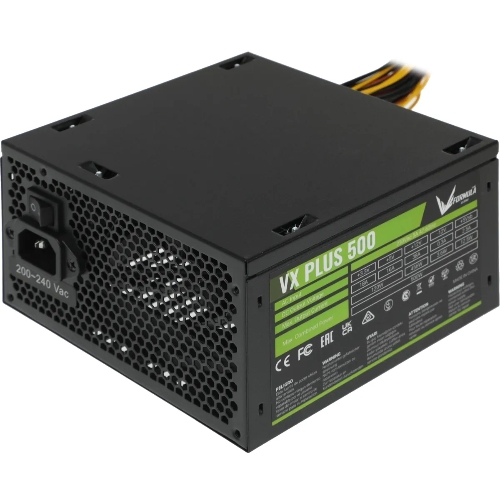 Блок питания Aerocool/Formula ATX 500W AC VX PLUS (20+4pin) 120мм fan 3xSATA RTL