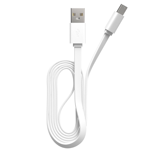Кабель Maxvi MC-01F white USB-A - microUSB, 2A Плоский кабель, ток макс. нагрузки 2А, макс. напряжение 5V; стандарт USB 2.0; длина 1м, материал PVC, белый