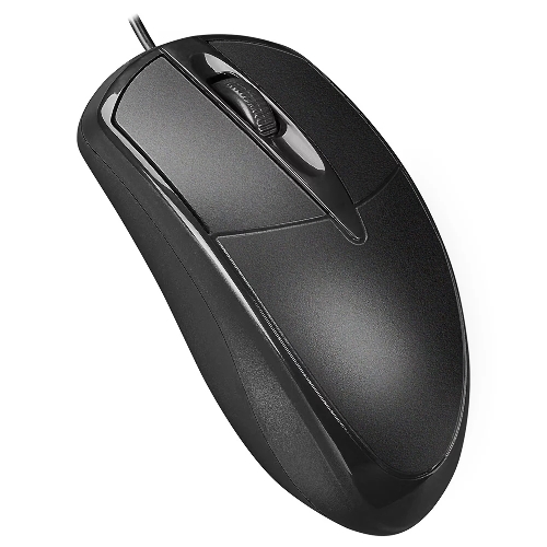 Мышь проводная PERFEO (PF_B3407) FIRST, 3 кн, DPI 1000, USB, ч ерн.