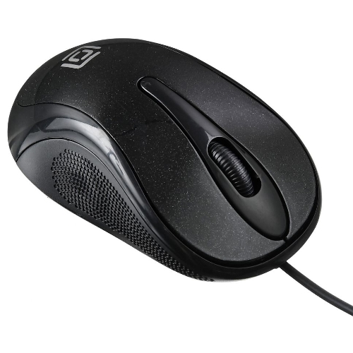 Мышь проводная Oklick 385M черный, 1000 dpi, USB, кнопки - 3