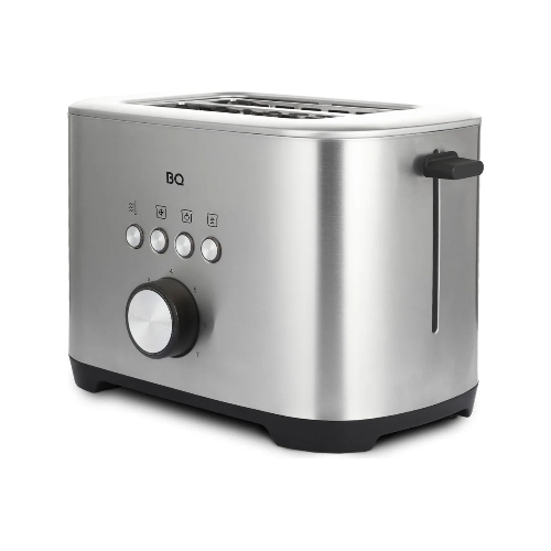 Тостер BQ T1010 чёрный/нержавеющая сталь, 800 Вт, 2 слота