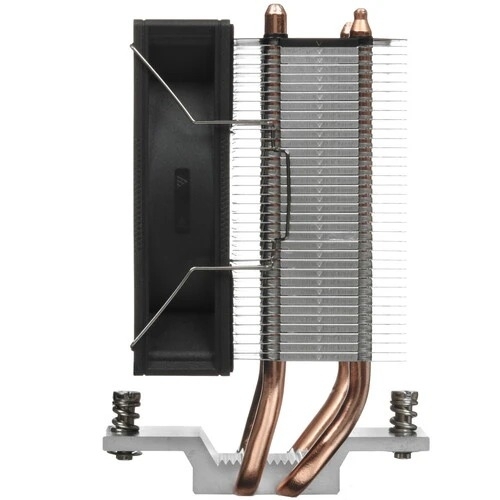 Кулер для процессора PCCooler R200 S115X/1200/1700/AM4/AM5 (TDP 110W, 90мм Non LED Fan, 2 тепловые трубки 6мм, 2200RPM, 28,3dBa)
