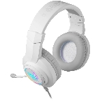 Гарнитура Defender Ghost LED белый, проводная, USB / 2 x mini jack 3.5 мм, подсветка