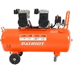 Компрессор поршневой безмасляный Patriot WO 80-360, 360 л/мин, 8 бар, 2200 Вт, 80 л, быстросъем и "елочка" с вентилем