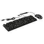 Комплект клавиатура+мышь Nakatomi KMG-2305U проводной, USB, 1600 DPI, черный