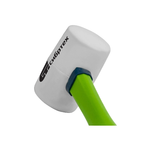 Киянка резиновая Сибртех 225 г, белая резина, фибергласовая рукоятка