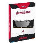 Оперативная память Kingston Fury Renegade Black, DDR4, 16Gb (1x16Gb), 3600MHz, CL16, DIMM, с радиатором, черный