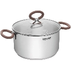 Кастрюля Rondell Etery RDS-1600 5.1 л. d=24 см (с крышкой) сталь