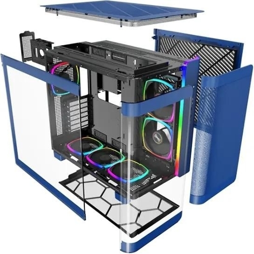 Компьютерный корпус Montech King 95 Pro голубой без БП ATX 4x120мм 2x140мм 1x180мм 2xUSB3.0 audio bott PSU