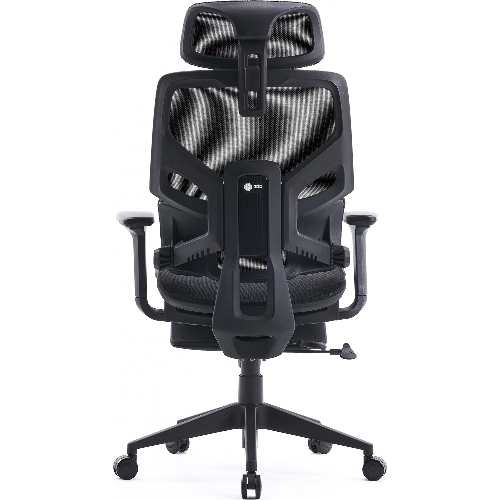 Кресло Cactus CS-CHR-MC01-GYBK серый, сетка, подголовник